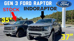 Gen 3 Stock Ford Raptor vs 2021 INDORAPTOR Edition on 37s Lead Foot  Comparison Review - YouTube