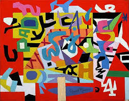 Pad No 4 Stuart Davis Painting Reproduction Stuart Davis Hand Painting Art Art