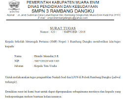 Mulai dari surat tugas guru, kerja, dinas, perusahaan, mengajar, kegiatan (lengkap). Contoh Surat Tugas Pengambilan Naskah Soal Un Info Pendidikan Terbaru