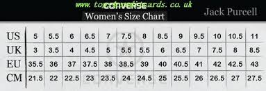 Converse Jack Purcell Size Chart Tops4creditcards Co Uk