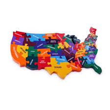 Learn the 50 usa states in a fun jigsaw puzzle game. Jigsaw Puzzle Hand Made Wooden Map Of Usa Non Toxic Paint Best Gift For Kids Wooden Jigsaw Puzzle Global Sources