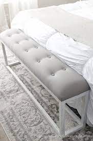 Bedroom Bench Diy This Chic Looking Bench Seat Is Made Of Wood And Fabric See How It S Made Inspirati Bedroom Bench Diy Bedroom Diy Diy Furniture Bedroom
