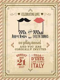 Vintage Wedding Invitation Card Template Illustration Retro Wedding Invitations Vintage Wedding Invitations Templates Vintage Wedding Invitation Cards