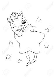 All coloring pages for this category: Cute Baby Unicorn With Star Coloring Page Royalty Free Cliparts Vectors And Stock Illustration Image 150548032