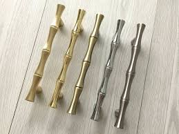 2 5 3 75 5 6 25 Bamboo Drawer Pulls Cabinet Handles Dresser Pull Gold Nickel Bronze Silver Chrom Bamboo Drawer Pulls Dresser Pulls Drawer Pulls