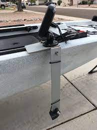 Diy Fish Finder And Transducer Mount On My 128t Kayak Canoe Fishing Bow Mount Trolling Motor Fishing Boat Accessories