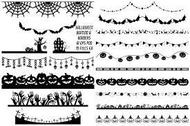 Halloween Bunting Borders Ai Eps Png Halloween Bunting Clip Art Halloween Borders