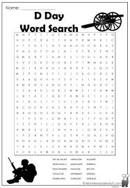 D Day Word Search In 2020 D Day Free Printable Word Searches Day