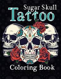 Check spelling or type a new query. Sugar Skull Tattoo Coloring Book An Adult Coloring Book For Relaxation With 50 Beautiful Sugar Tattoo Designs Birds Pixel 9798674472506 Amazon Com Books