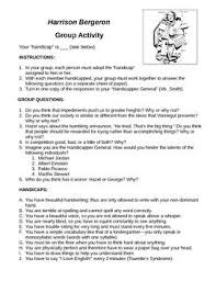 Harrison Bergeron Group Activity High School English Lessons Harrison Bergeron Teaching Short Stories