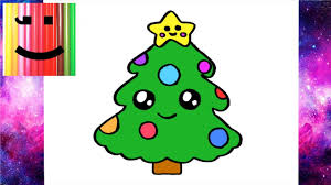 Les grandes étapes pour faire un dessin qui vous plaise. Comment Dessiner Un Sapin De Noel Kawaii Youtube