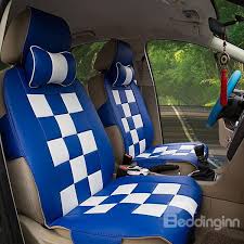 Fashion Shining Bright Color Pattern White Squares Soft Car Seat Cover Car Seats Carseat Cover Color Patterns