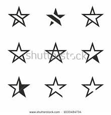 Star Icon Set Vector Favorite Symbol Or Button Star Logo Star Logo Design Icon Set Icon Set Vector