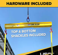 Adjustable Length Economy Lifting Beam - 8,000 Lb. Capacity - 10' Max Spread
