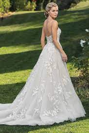 Flowy Metallic Floral Gown Top Wedding Dresses Sweetheart Neck Wedding Dress Casablanca Bridal Gowns