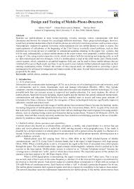 Most cell phone jammers block either of the two frequencies, indirectly providing the effect of prevention of. Pdf Design And Testing Of Mobile Phone Detectors