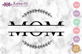 Download Mom Split Monogram Frame Svg Cut File Mothers Day Gift 1325069 Monograms Design Bundles