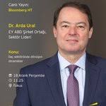 EY ABD Şirket Ortağı ve Sektör Lideri Dr. Arda Ural, 18 Aralık Perşembe  saat 11.25'te İlaç sektöründe dönüşen dinamikler' hakkında  değerlendirmelerde bulunmak üzere Bloomberg HT