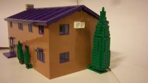 The simpsons house is a light pink later in the series the house becomes light brown two story detached house with an attached garage basement and loft a suburban tract house the building is at least 50 feet 15 m wide. Lego Ideas Simpsons Flander S House