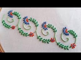 You will find free designs that you can download as many times as you want, in the format you want. Easy Hack To Draw Embroider Beautiful Border For Dress Hand Embroidery Work Hand Embroidery Letters Handwork Embroidery Design Flower Embroidery Designs