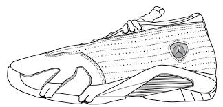 Air jordan coloring pages from home improvement jordan coloring pages coloring page. Jordan 14s Sneakers Coloring Pages