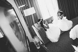 Two Flower Girls Play A Game With Each Other Before A Wedding In Las Vegas Girls Play Flower Girl Las Vegas