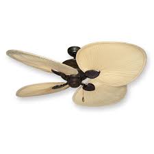 Tropical ceiling fans are the perfect way to add an island influenced touch into your interior or even to your outdoor home décor. Gulf Coast Palm Breeze Ii 56 Ceiling Fan Natural Palm Leaf Blades Palmfanstore Com
