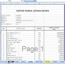 Kelebihan lainnya pada excel ialah dapat digunakan dengan program lainnya. File Dokumen Rab Bagunan Rumah Cara Menghitung Rab Rumah Minimalis Type 36 Dan 45