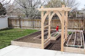 I used some scrap 4×4 lumber i had to build the seat frame. Diy Garden Arbor Plans