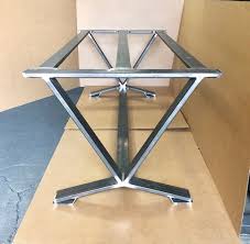V Shaped Dining Table Base Super Heavy Duty Industrial Table Etsy Steel Table Base Industrial Table Base Dining Table Bases