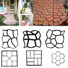 This is a plastic pavement mold used to make cement (or red mud) garden path, which consists of irregular holes. Free Shipping Path Mate Diy Stone Pavement Mold For Making Pathways For Your Garden Paving Mold Pathmate Concrete Mold Stone Pavement Mold Pavement Mold Diystone Garden Aliexpress