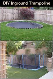 Diy Inground Trampoline The Owner Builder Network Backyard Trampoline In Ground Trampoline Small Backyard