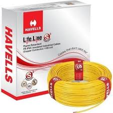 Havells electrical manufacture company public information online. Yellow Havells Wires 1100v Rs 615 Piece Sumit Electronics Electricals Id 13378205688