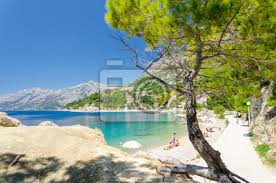 Für familien wird ein besuch am strand der kleinen bucht zum vergnüglichen badespaß, wenn die brotzeit für klein und groß im rucksack mit dabei ist. Schoner Strand In Brela In Makarska Riviera Dalmatien Kroatien Leinwandbilder Bilder Rock Stein Beruhmt Myloview De