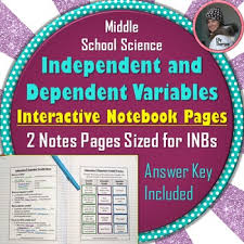 Independent Variable And Dependent Variable Interactive Notebook Pages Interactive Notebooks Earth Science Lessons Scientific Method Interactive Notebook