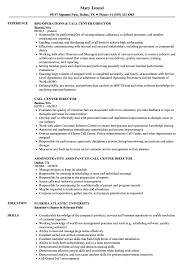 call center director resume samples
