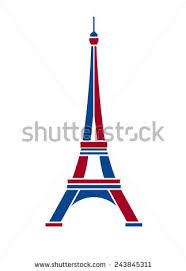 Eiffel Tower Logo Red And Blue Paris Icon Design Eyfel Kulesi Logolar