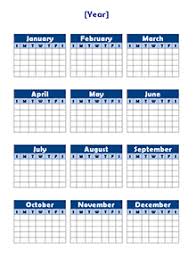 Free Yearly Blank Calendar Template Printable Blank Yearly