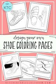 Design Your Own Shoe Coloring Pages The Kitchen Table Classroom Coloring Pages Design Your Own Shoes Free Printable Coloring Pages