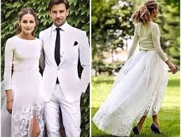 Sofort wird das frischverlobte paar auf instagram mit glückwünschen überhäuft. Olivia Palermo Civil Wedding Schone Brautkleider Kleid Hochzeit Hochzeitsrock