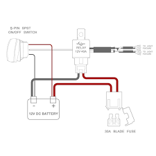 Connect wires from the battery to the two shorter prongs, then connect the positive led wire to the third prong and connect. Amazon Com Mictuning Led Light Bar Wiring Harness 30 Amp Fuse 40a Relay On Off Rocker Switch Blue 2 Lead 12ft Autom Bar Lighting Led Light Bars House Wiring