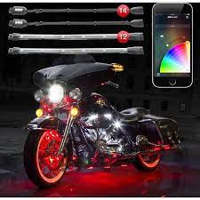 Xkchrome App Control 16 Million Color 14 Pod 12 Strip Motorcycle Led Accent Professional Kit Walmart Com Custom Bikes Motorcycle Led Lighting Motorcycle Lights