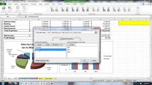 Session 3 Excel Adding The Monthly Sales And Expenses Chart