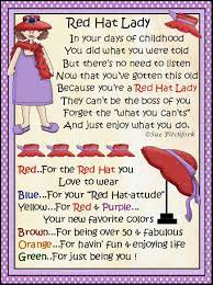 Red Hat Ladies M M Candy Topper Poem Treat Bag Set Red Hats Red Hat Society Red Hat Ladies