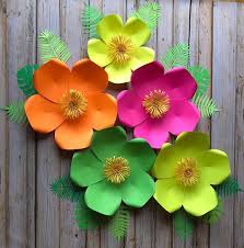 65 Ideias De Flores De Color Set Flores De Papel Diy Decoracao Flores De Papel Diy Flores