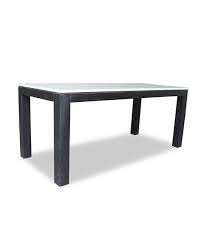 Sturdy hairpin design metal legs give it an industrial it is made of the finest wood and comes with a round table top made of faux marble veneer. Jediah White Marble Top Dining Table With Teak Leg 1 8m Shop Furniture Online In Singapore