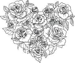 Today i've got two amazing free printable flower coloring pages for adults to share with you from the lovely zoombook coloring notebook. Hearts Coloring Pages For Adults Best Coloring Pages For Kids Heart Coloring Pages Rose Coloring Pages Coloring Pages To Print