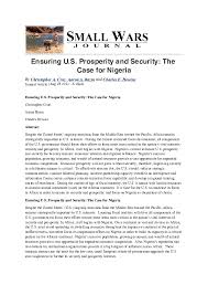 PDF) Nigeria's Role in U.S. Security and Prosperity