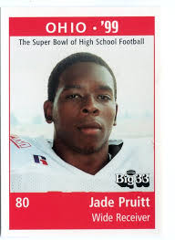 JADE PRUITT 1999 Ohio OH Big 33 High School card INDIANA Hoosiers