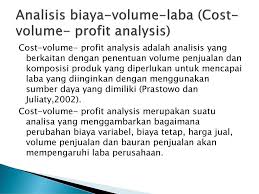 Analisis Biaya Volume Laba Ppt Download